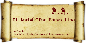 Mitterhöfer Marcellina névjegykártya